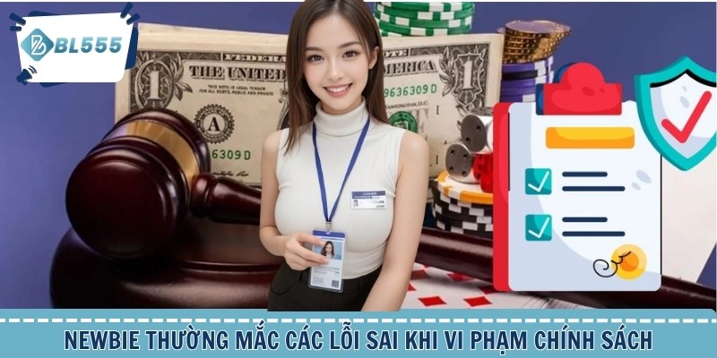 Newbie thường mắc các lỗi sai khi vi phạm chính sách
